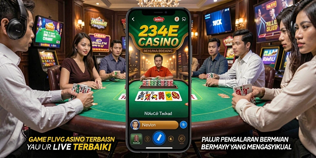 Tampilan gameplay Live Casino yang menarik dan interaktif di 234E.