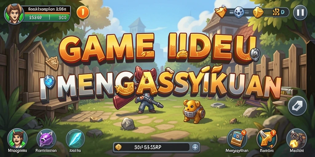 Tampilan screenshot gameplay 55RP yang menunjukkan proses idle yang menyenangkan.