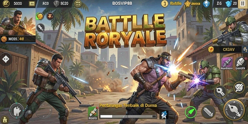 Gameplay seru di BOSVIP88 dengan pertarungan antar pemain.