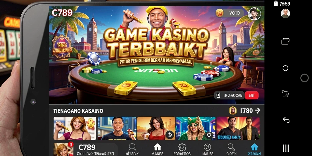 Tampilan gameplay C789 yang menakjubkan dalam suasana Kasino.