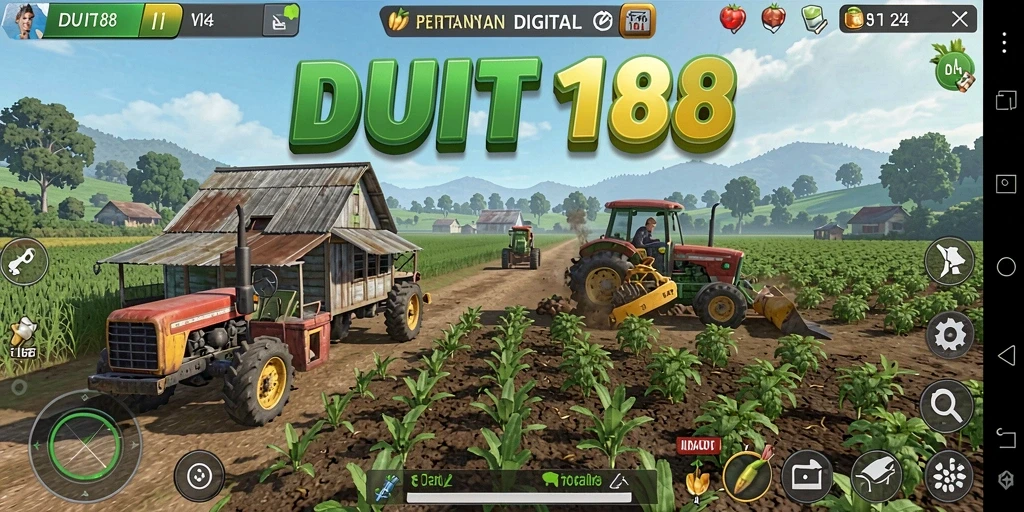 Tampilan menawan dari gameplay Farming di DUIT188.