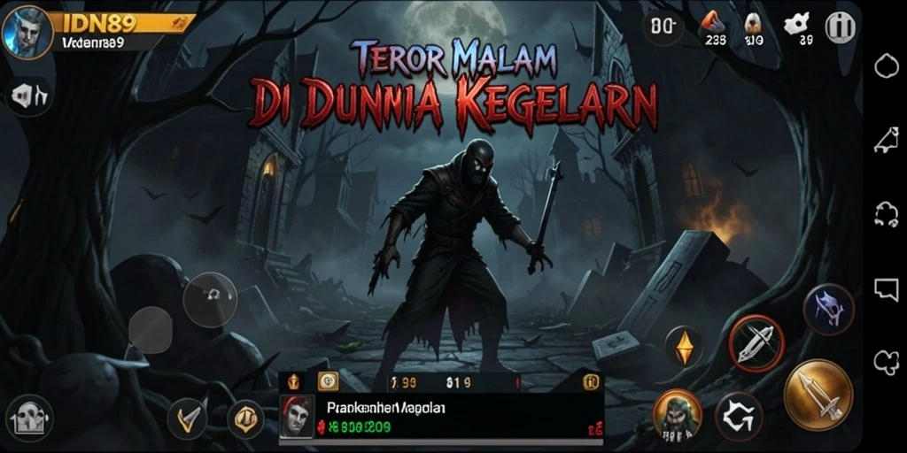 Gameplay menegangkan di IDN89 dengan suasana Horror yang mencekam.