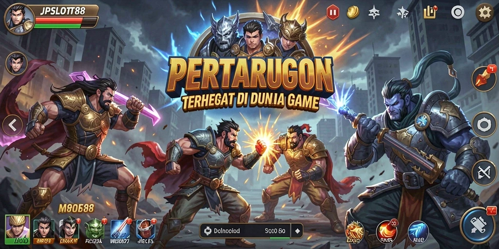 Tangkapan layar utama JPSLOT88 dengan aksi pertarungan yang mendebarkan.