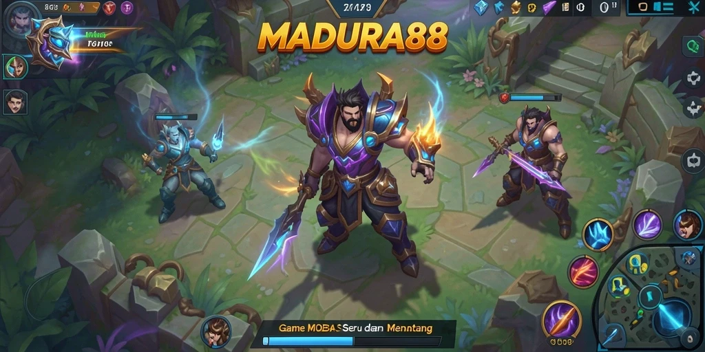 Tangkapan layar permainan MOBA MADURA88 yang adiktif dan seru.