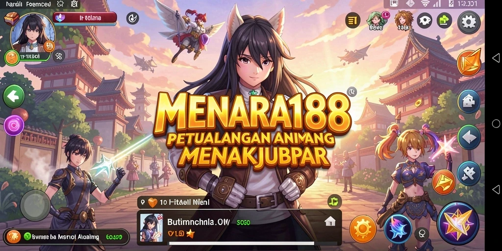 Screenshot MENARA188 menampilkan aksi seru dalam petualangan Anime.