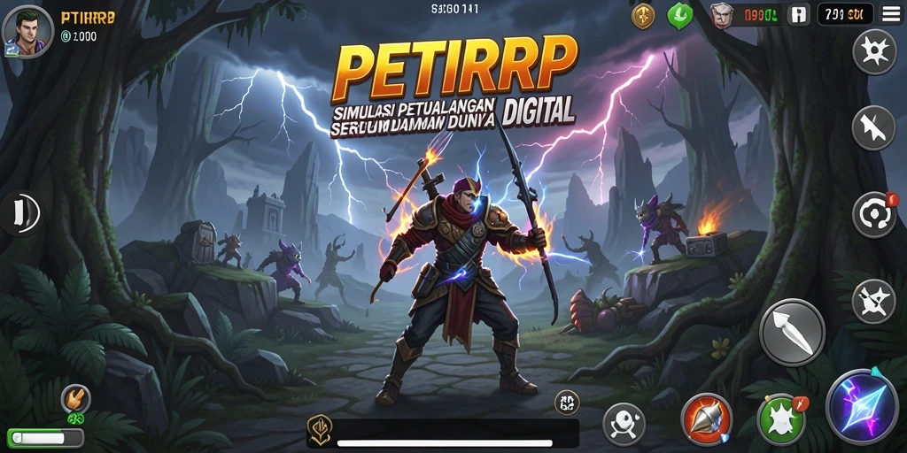 Screenshot menunjukkan aksi seru dalam gameplay Simulation PETIRRP.