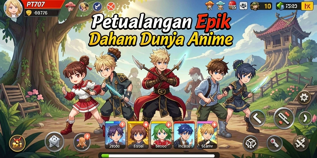 Tampilan Gameplay PT707 yang menakjubkan dan penuh warna.