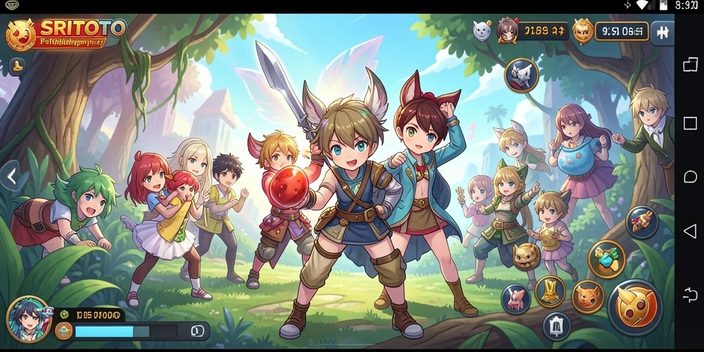 Tampilan gameplay menarik dari <strong>SRITOTO</strong> yang menampilkan pertarungan seru dan karakter Anime.
