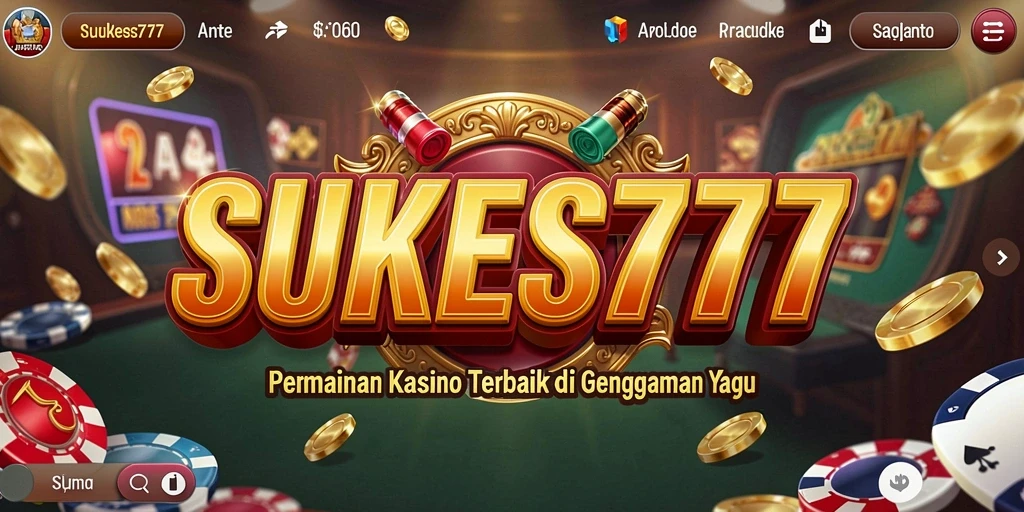 Screenshot utama SUKSES777 menampilkan gameplay yang mendebarkan dan interaktif.