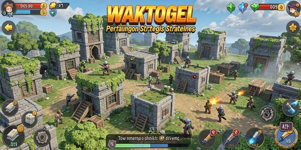 Gameplay seru WAKTOGEL yang menegangkan dalam genre Tower Defense.
